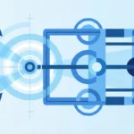 Ilustración abstracta que representa claridad y enfoque en la comunicación